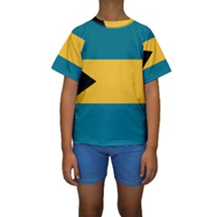Flag Of The Bahamas Kids  Short Sleeve Swimwear by abbeyz71