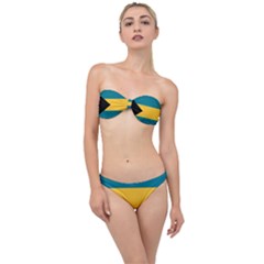 Flag Of The Bahamas Classic Bandeau Bikini Set by abbeyz71