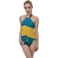 Flag Of The Bahamas Go With The Flow One Piece Swimsuit by abbeyz71