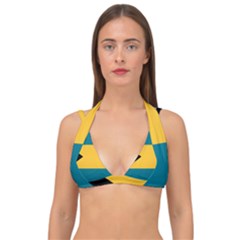 Flag Of The Bahamas Double Strap Halter Bikini Top by abbeyz71