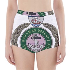 Emblem Of Bahamas Defence Force  High-waisted Bikini Bottoms by abbeyz71