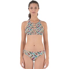 Ethnic Tribal Masks Perfectly Cut Out Bikini Set by tmsartbazaar