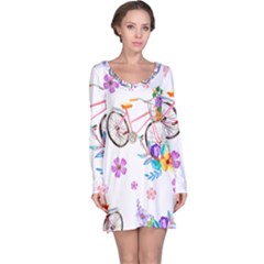 Cycle Ride Long Sleeve Nightdress by designsbymallika