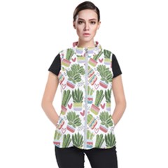 Cactus Love  Women s Puffer Vest by designsbymallika