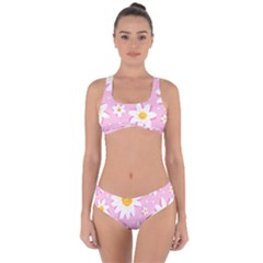Sunflower Love Criss Cross Bikini Set by designsbymallika