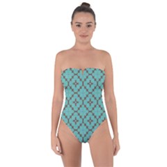 Tiles Tie Back One Piece Swimsuit by Sobalvarro