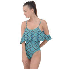 Tiles Drape Piece Swimsuit by Sobalvarro