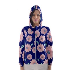 Floral Women s Hooded Windbreaker by Sobalvarro