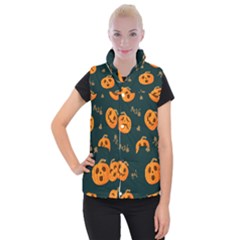 Halloween Women s Button Up Vest by Sobalvarro