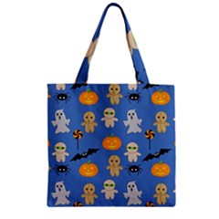 Halloween Zipper Grocery Tote Bag by Sobalvarro