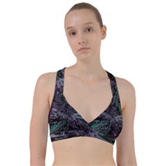 Glitched Out Sweetheart Sports Bra by MRNStudios
