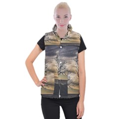 Coastal Sunset Scene At Montevideo City, Uruguay Women s Button Up Vest by dflcprintsclothing