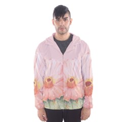 Rose Cactus Men s Hooded Windbreaker by goljakoff