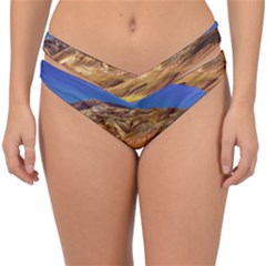 Colored Mountains Landscape, La Rioja, Argentina Double Strap Halter Bikini Bottom by dflcprintsclothing