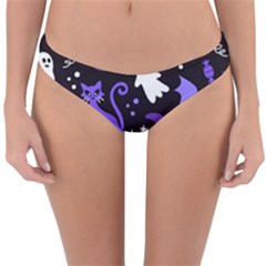 Halloween Party Seamless Repeat Pattern  Reversible Hipster Bikini Bottoms by KentuckyClothing