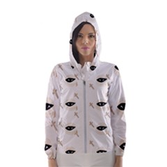 Halloween Mummies Seamless Repeat Pattern Women s Hooded Windbreaker by KentuckyClothing