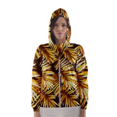 Golden Leaves Women s Hooded Windbreaker by goljakoff