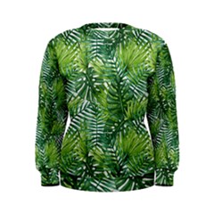 Green Leaves Women s Sweatshirt by goljakoff