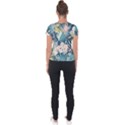Abstract flowers Short Sleeve Sports Top  View2