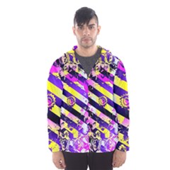 Pop Punk Mandala Men s Hooded Windbreaker by MRNStudios