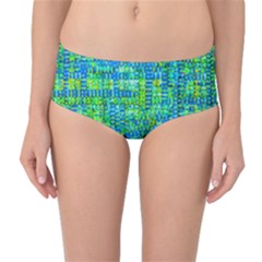 Mosaic Tapestry Mid-waist Bikini Bottoms by essentialimage