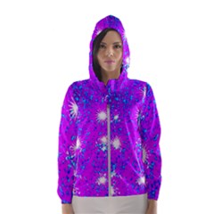 Privet Hedge With Starlight Women s Hooded Windbreaker by essentialimage