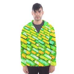 Diagonal Street Cobbles Men s Hooded Windbreaker by essentialimage