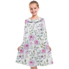 Rose Flowers Kids  Midi Sailor Dress by goljakoff