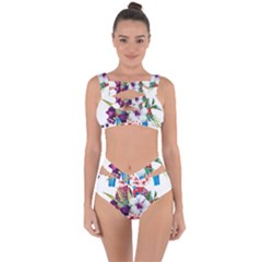 Tropical Parrots Bandaged Up Bikini Set  by goljakoff