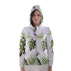 Flowers Women s Hooded Windbreaker by goljakoff