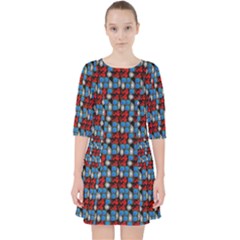 Red And Blue Pocket Dress by Sparkle
