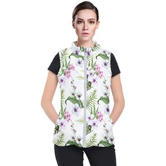 Summer Flowers Women s Puffer Vest by goljakoff