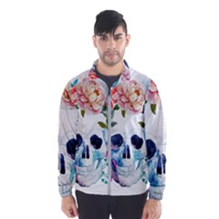 Skull And Flowers Men s Windbreaker by goljakoff