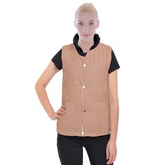 Antique Brass Brown & Black -  Women s Button Up Vest by FashionLane