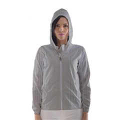 Silver Cloud Grey & Black - Women s Hooded Windbreaker