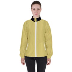 Arylide Yellow & Black - Women s High Neck Windbreaker