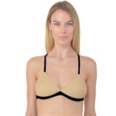 Soybean Orange & Black - Reversible Tri Bikini Top