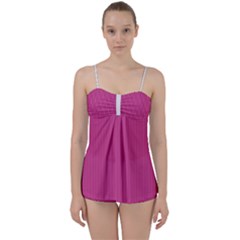 Smitten Pink & White - Babydoll Tankini Set by FashionLane