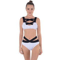 Brilliant White & Black - Bandaged Up Bikini Set 