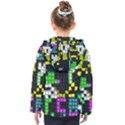 Drawn squares                                                    Kids  Hooded Puffer Jacket View2