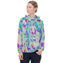 Watercolors spots                                                          Women Hooded Front Pocket Windbreaker View1