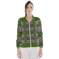 Star Over The Healthy Sacred Nature Ornate And Green Women s Windbreaker by pepitasart