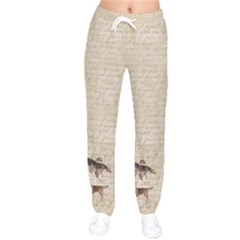 Foxhunt Horse And Hound Women Velvet Drawstring Pants by Abe731
