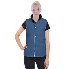 Aegean Blue - Women s Button Up Vest by FashionLane