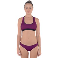 Boysenberry Purple - Cross Back Hipster Bikini Set by FashionLane