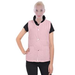 Baby Pink - Women s Button Up Vest by FashionLane