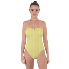 Harvest Gold - Tie Back One Piece Swimsuit by FashionLane