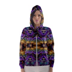 Fractal Illusion Women s Hooded Windbreaker by Sparkle