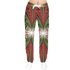 Fractal Design Women Velvet Drawstring Pants by Sparkle