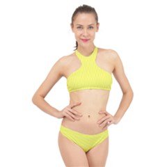 Laser Lemon - High Neck Bikini Set by FashionLane